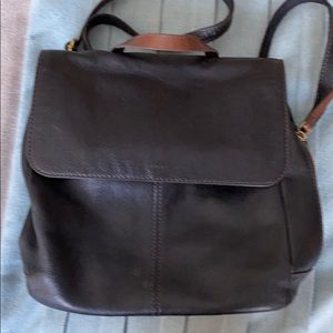 Black Fossil Backpack